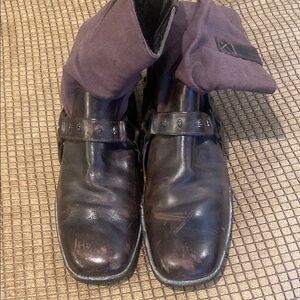 Mark Nason Black Leather Ankle Boots